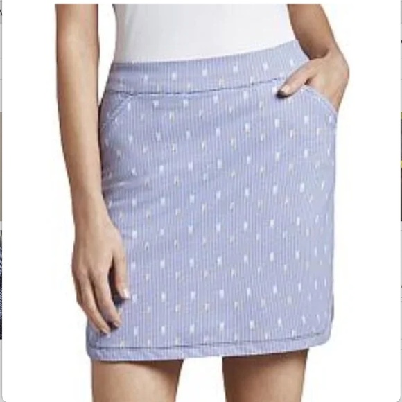 NWT Peter Millar Alice Petal Dominoes Skort, Sz M